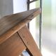 Table de ferme en bois brut