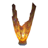 Vintage lamp Marie Stuart "Laces" – Resin & marble – 1970s