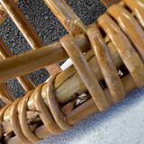 Armchair child wicker shell 70s