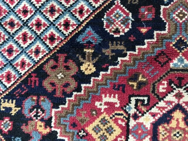 Carpet French drawings Shiraz dots knoated 120x200 cm