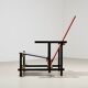 Gerrit Rietveld Red & Blue Chair for Cassina 1918/1970s