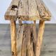 Petite console en bois brut ancien