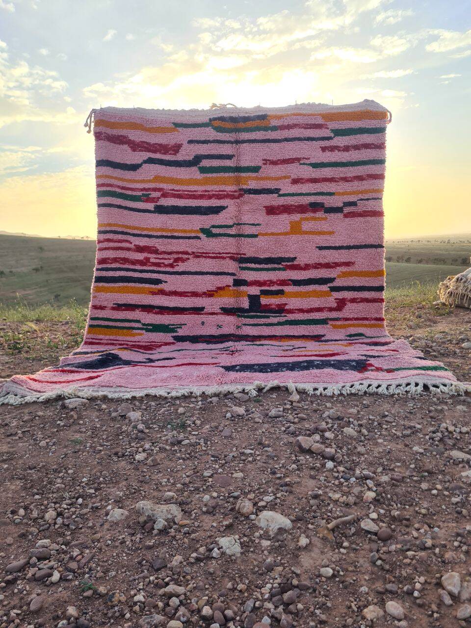 Handmade wool Berber rug 300X200 cm