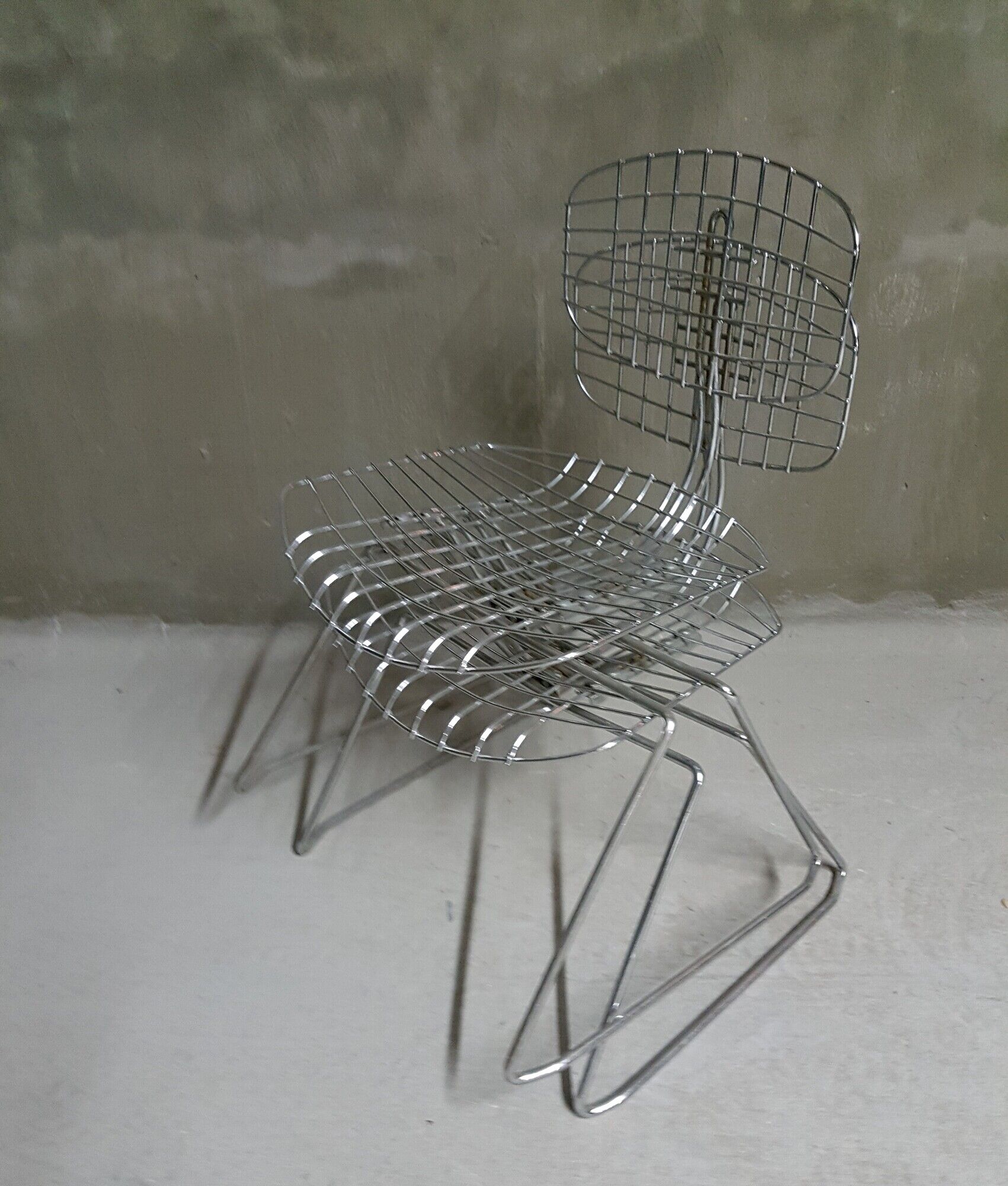 Chair "Beaubourg" of the 1970s by designer Michel Cadestin