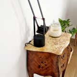 Chest of drawers marquetry Louis XVI style signed Marquant