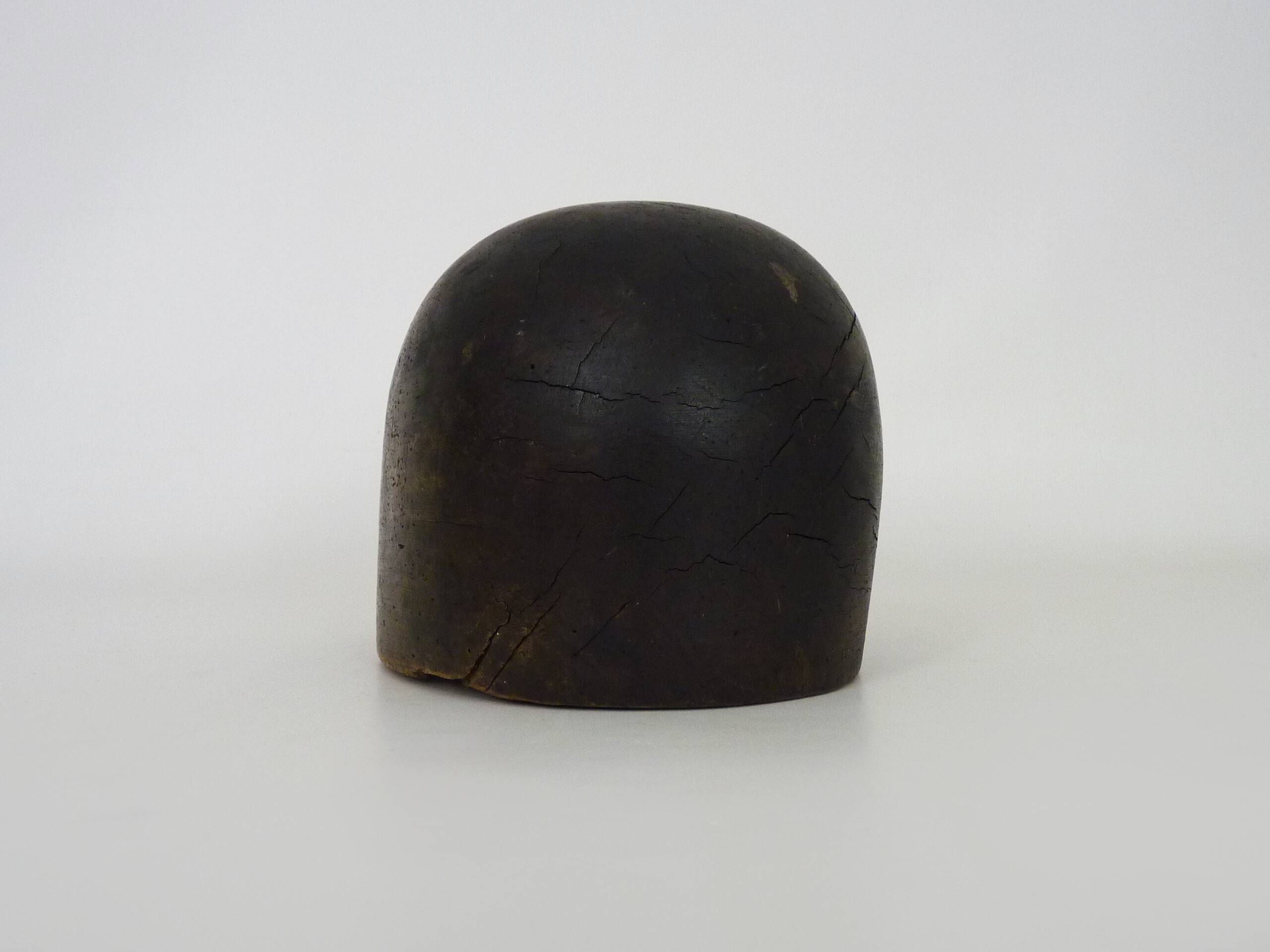 Old wooden hat form, marotte, hat mold. Early 20th century