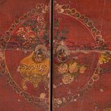 Ancienne armoire rouge à deux portes (c.1900) #16