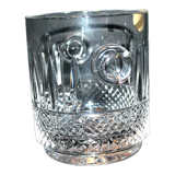 Vintage crystal moulded and cut ice bucket