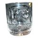 Vintage crystal moulded and cut ice bucket