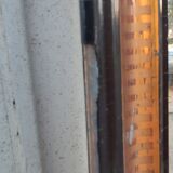 Antique mirror/black and gold frame