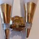 vintage double wall light, 50s-60s