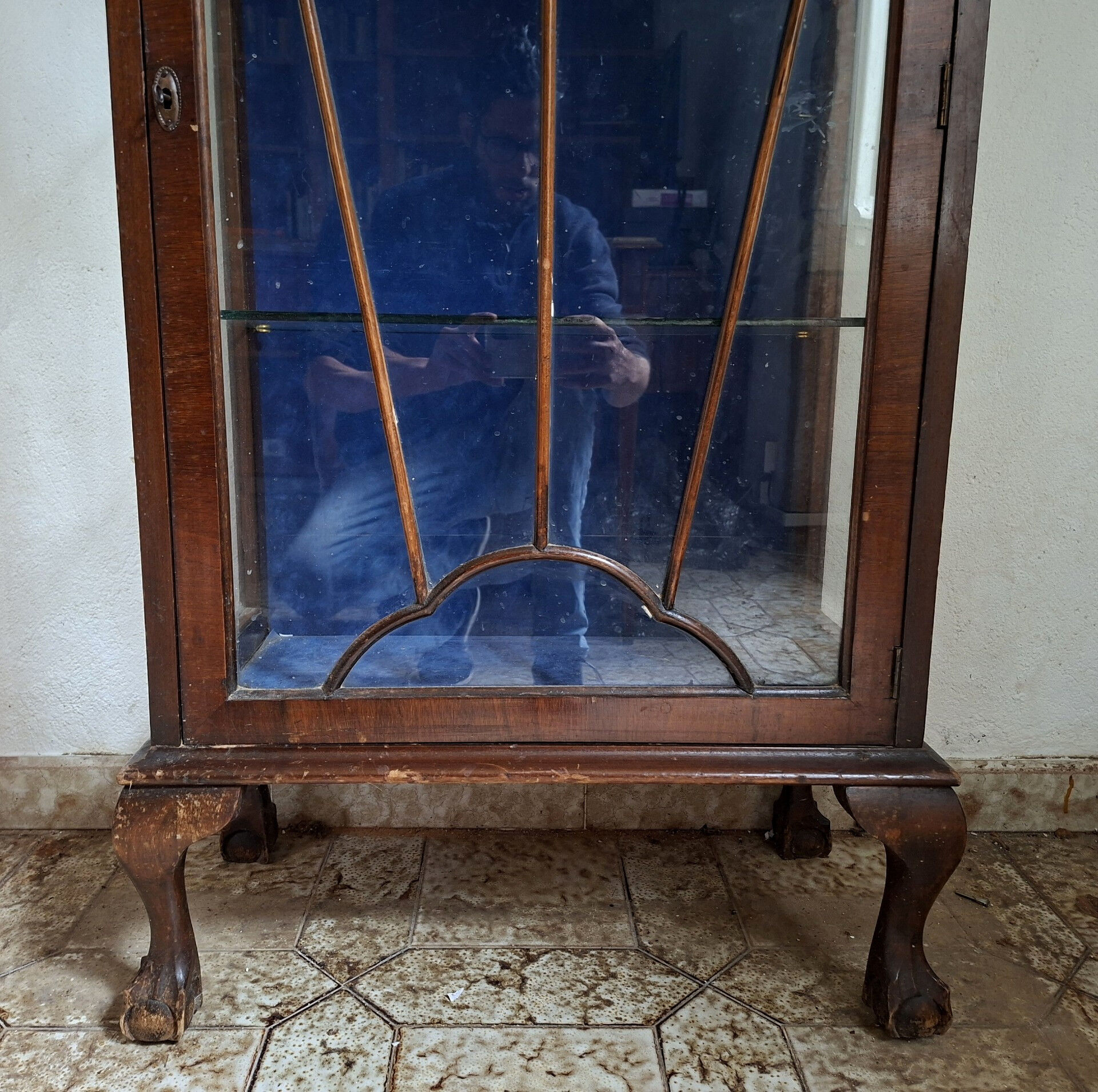 Vitrine De Présentation En Acajou, Style Anglais