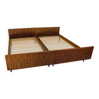 Rosewood beds By Sannemans Møbelfabrik, Denmark, 1970s.