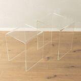 1960s acrylic side tables