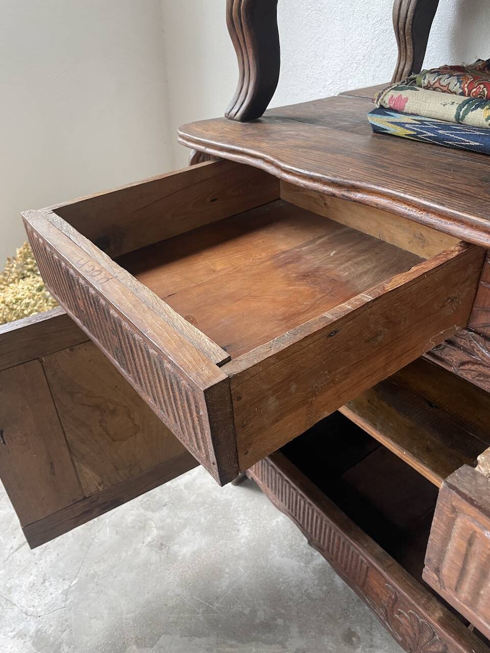 Auvergne brutalist folk art furniture 1890