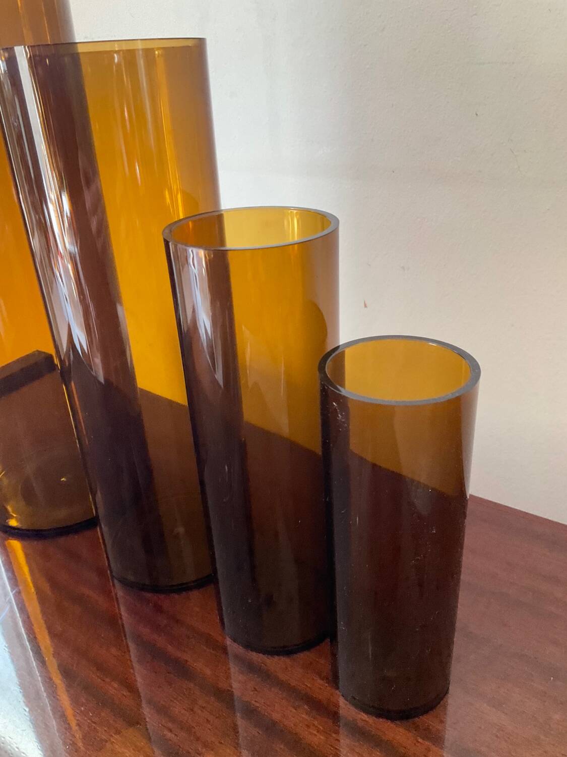 Series of 4 Jacques Bedat nesting vases from the 70s