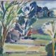 Swedish modern painting, 1960s, oil on canvas