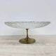 Mid-century design centrepiece crystal and brass bowl, 1960s