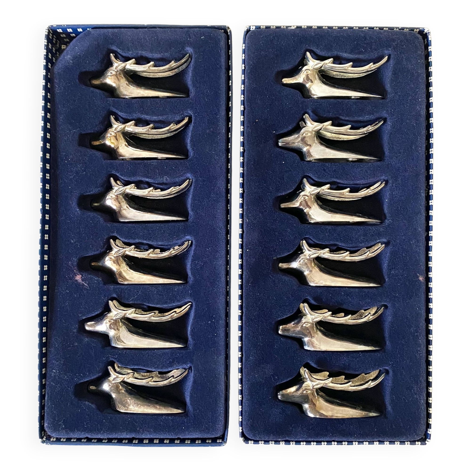 Vintage deer head knife holders