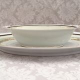 Two luxury porcelain service dishes art japan
