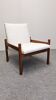 Scandinavian modernist rocking chair in teak, Denmark 1960.