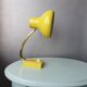 Yellow metal desk lamp 1970
