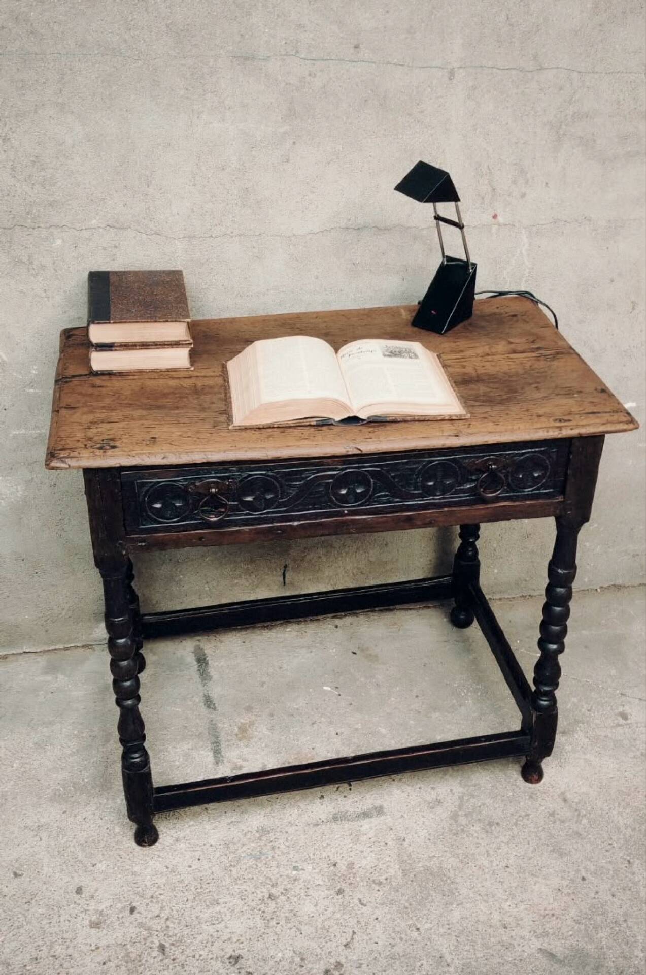 Small desk or table in Henri II style.