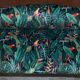 Mini canapé vintage en tissu Birds of Paradise