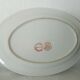 Oval dish in fine porcelain with Asian decoration from China, Macau.