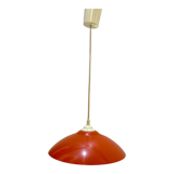 Suspension in red enamelled metal