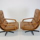 Eugen Schmidt set of 2 leather armchairs for Soloform