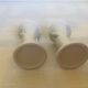 Paire de petits vases bougeoirs mains