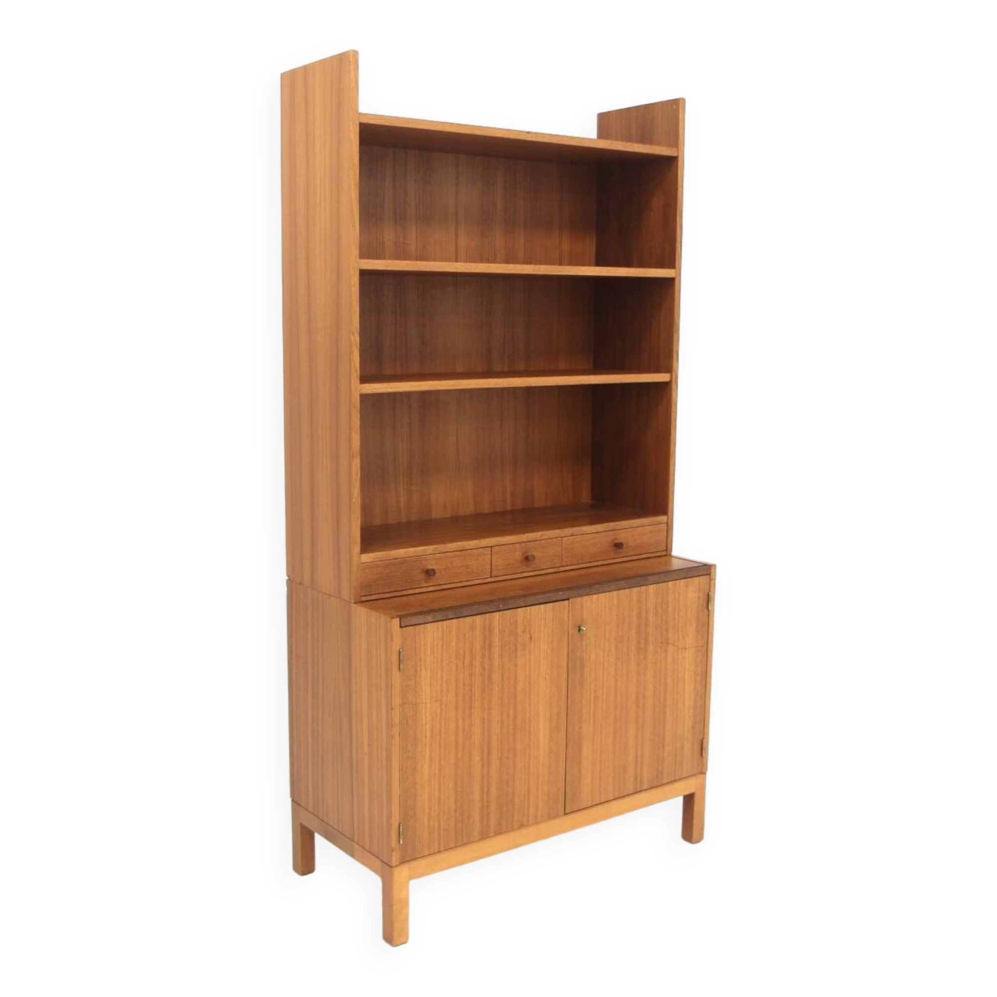 Commode-bibliothèque scandinave en teck, Suède, 1960