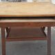 Drawing table wood and vintage metal