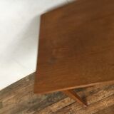 Table square vintage feet trumpet beech tray solid beech