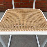 Cesca chair model with armrest in white