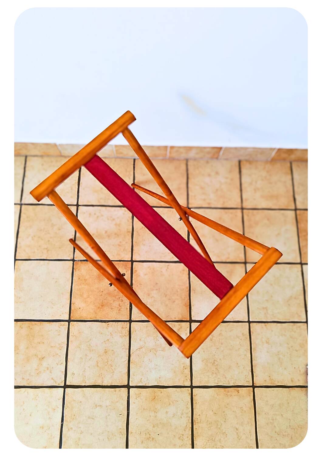 Table à plateau pliante en bois moderne du milieu du siècle