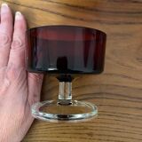 Set of 6 champagne glasses Sweden Ruby