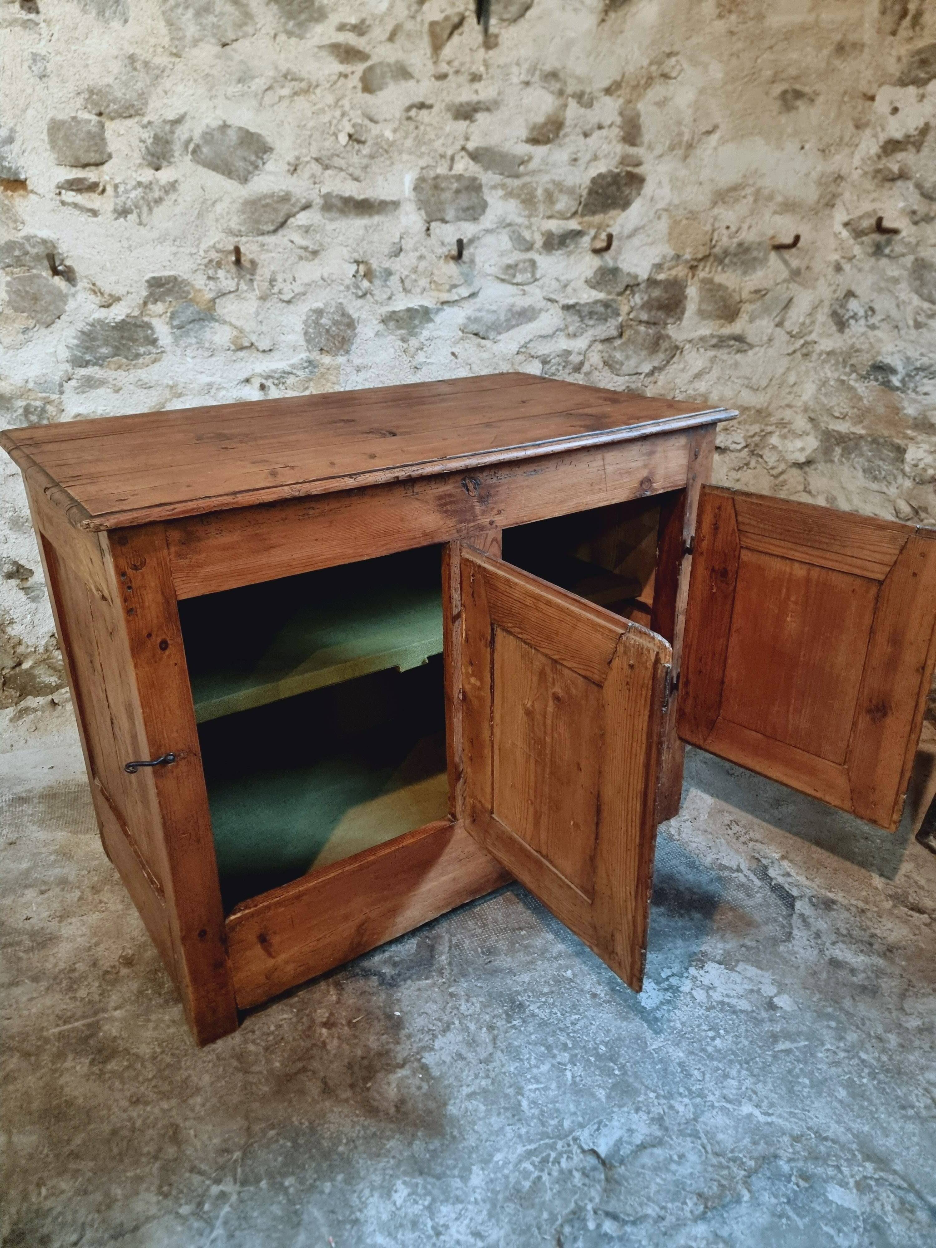 Antique Louis XVI sideboard – 18th century – Solid pine kitchen island – 1