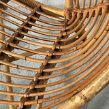 Pair of rattan armchairs