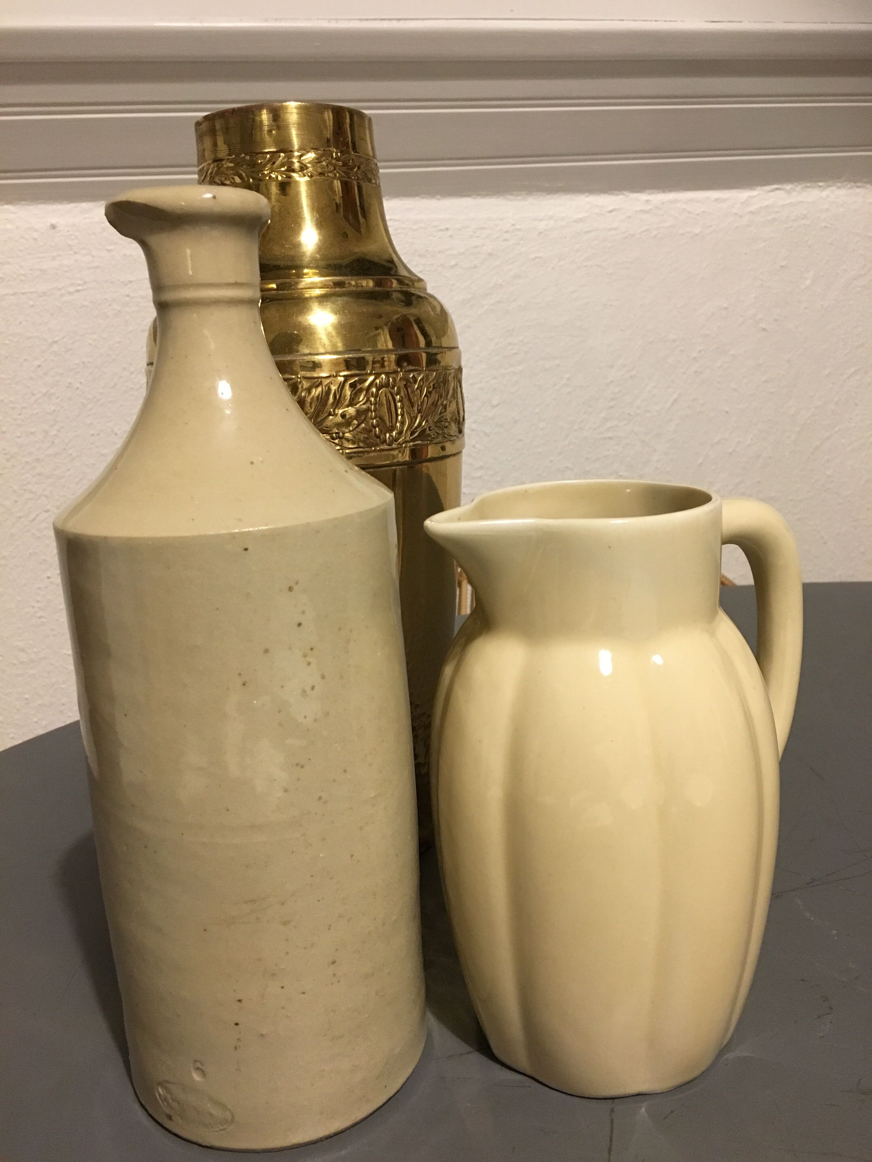 Glaze stoneware bottle signed Paul Langeron Pont-des-Vernes