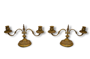 bougeoirs en bronze (la