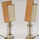 Paire de lampes en verre