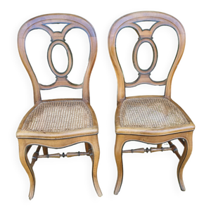 Paire de chaises en chêne