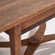 Vintage solid wood dining table (France, circa 1940)