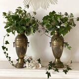 Pair of antique baluster vases