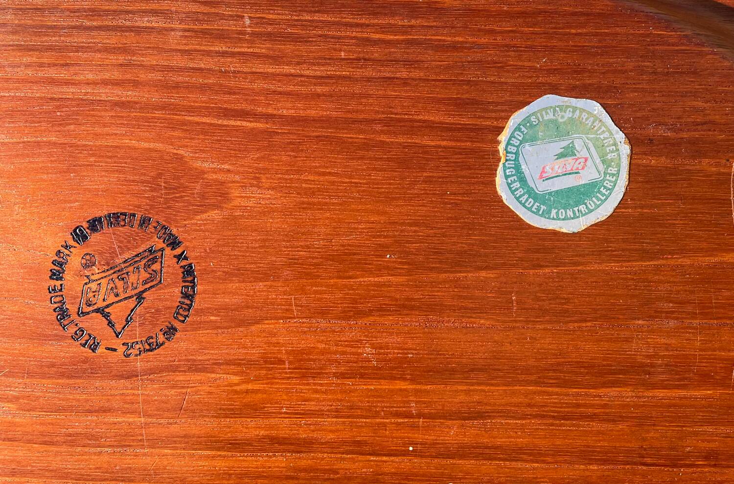 1960s Silva teak tray