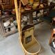 Bamboo, rattan and mirror dressing table with lighting in the style of Audoux-Minet, 1960s.