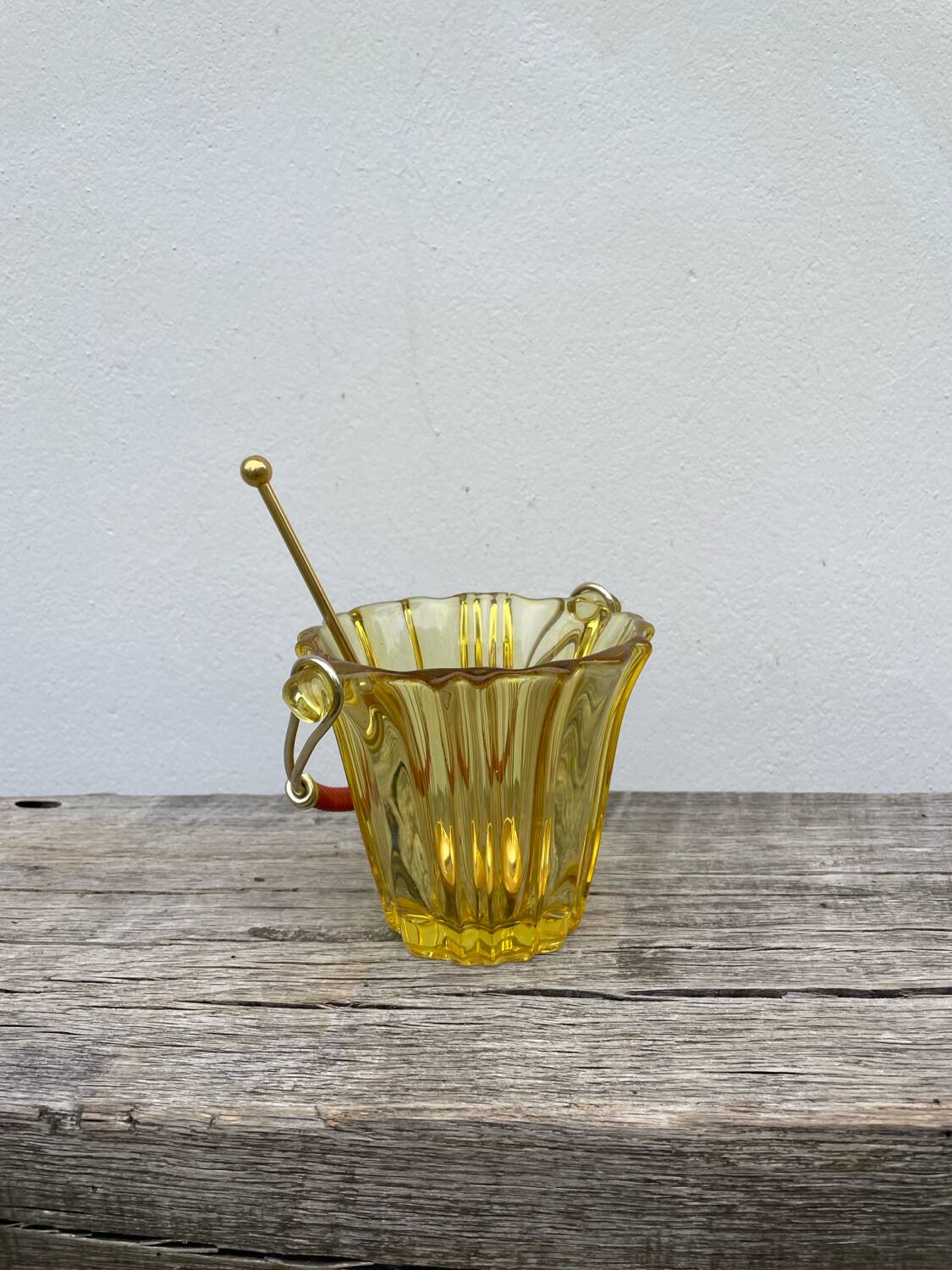 1970s glass ice bucket