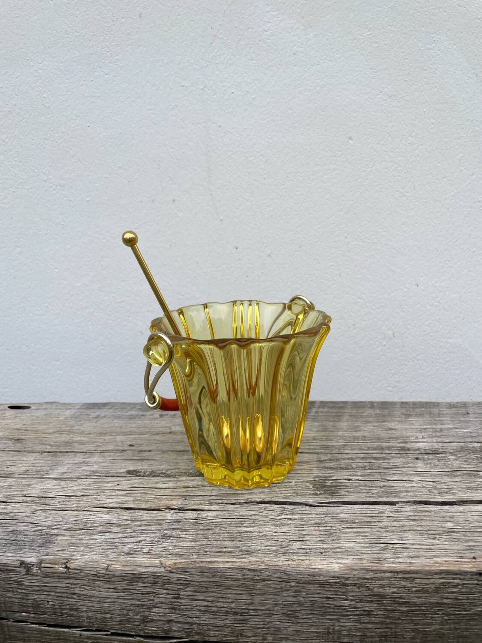 Seau à glace 1970 en verre